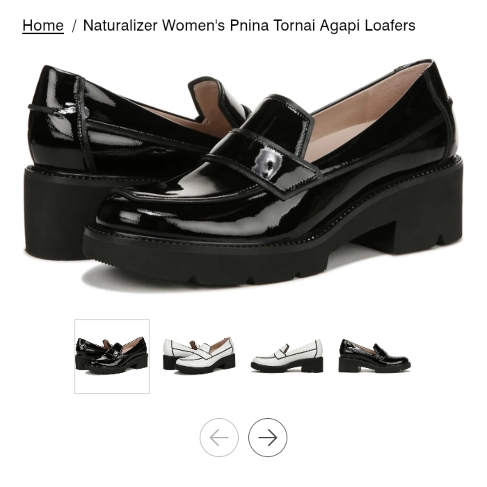 Pnina Tornai For Naturalizer Black Loafer